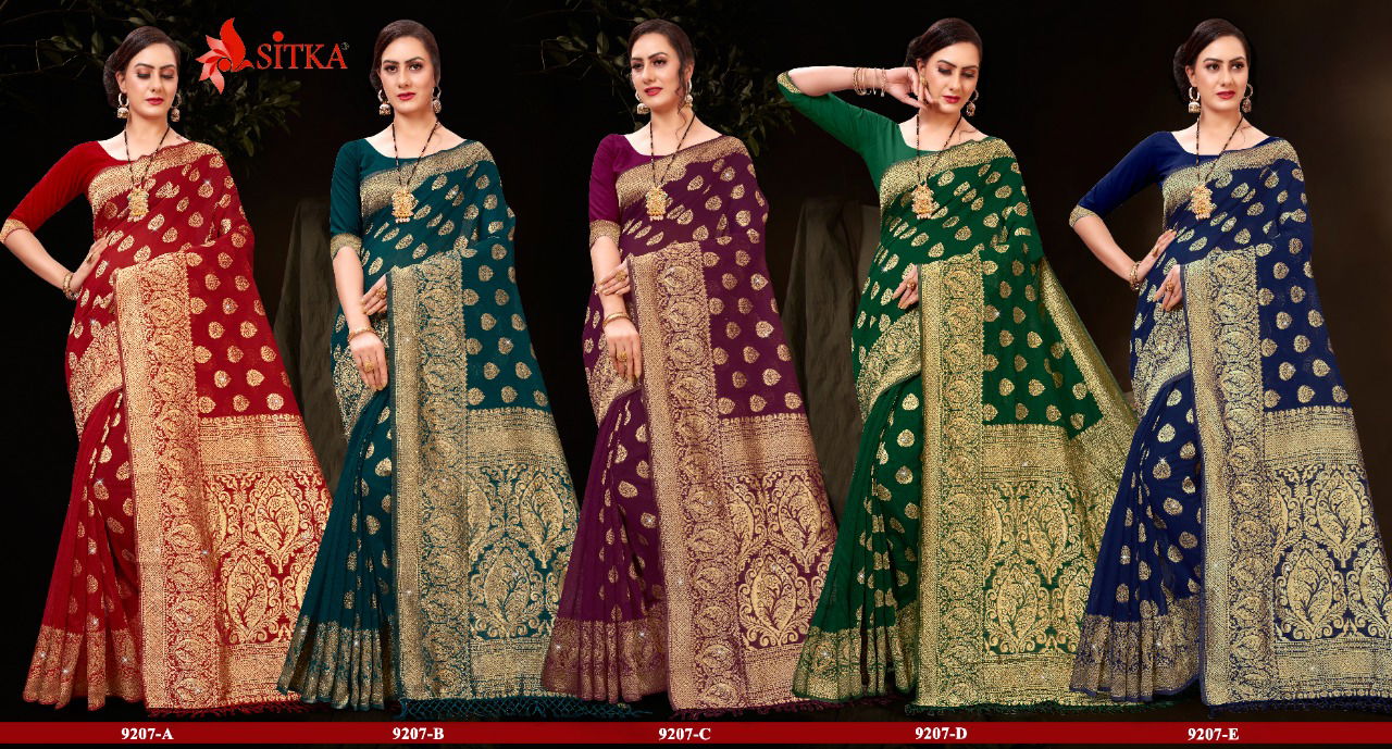 Raveena 9207 Latest Fancy Designer Casual Wear Cotton Silk Sarees Collection
